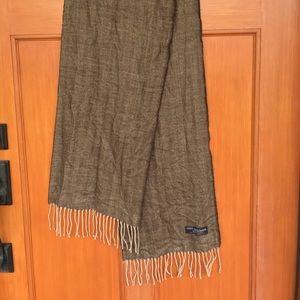 100% pure cashmere brown scarf